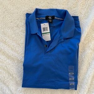 💎 Calvin Klein Short Sleeve Polo – Size Large – NWT – Royal Blue 💎